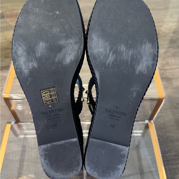 Authentic Valentino Garavani Rock Stud Wedges - Picture 8 of 9